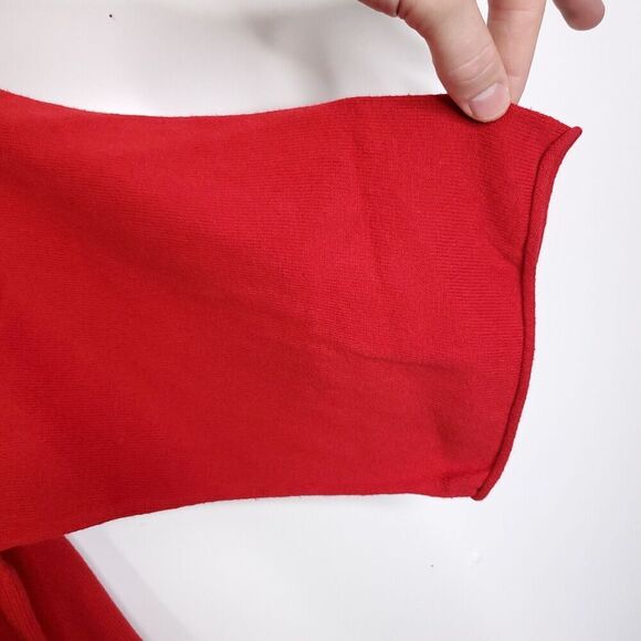 J. Jill Pure Jill Cotton/Cashmere Kimono Sweater - Red - XS - Picture 9 of 9